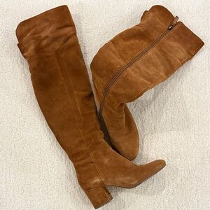 SARTO By Franco Sarto Tan Suede Over-the-Knee Boots